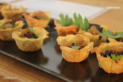 Inch House Black Pudding, Caramelised Onion Canapés Inch House Black Pudding, Caramelised Onion Canapés
