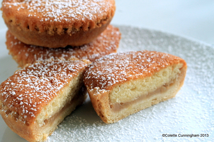 Slice-through Fruit and Sponge Tart