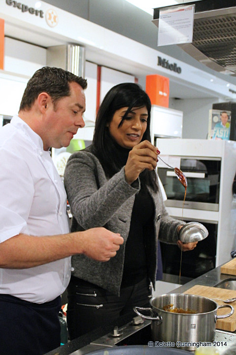 Ms. Anjula Devi with Chef Neven