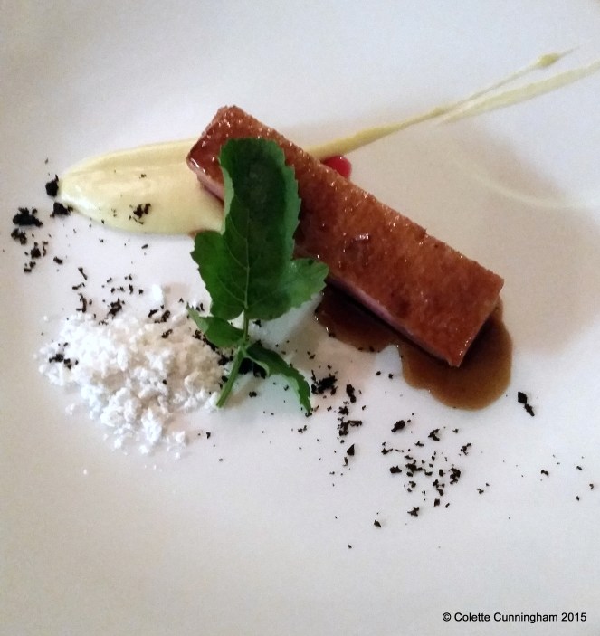 Hay-Smoked Duck Breast, Parsnip, Leeks and Duck Jus 1-20150313_212235