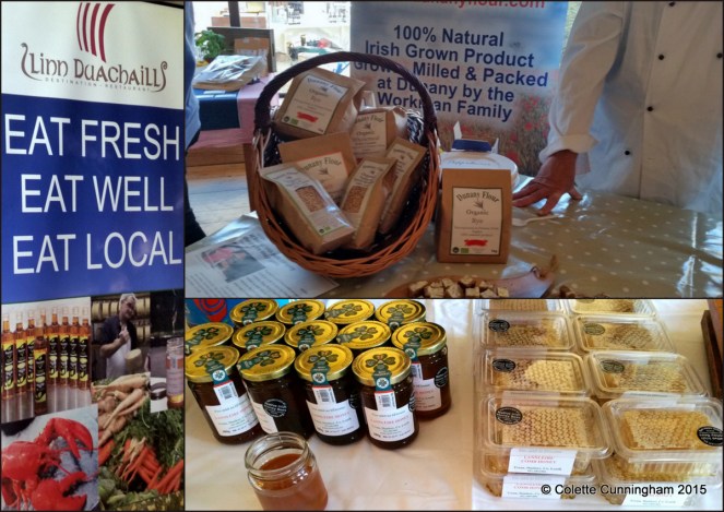 Hosts, Linn Duachaill Restaurant, Dunany Flour Products, Lannlaire Honey and honeycomb Hosts, Linn Duachaill Restaurant, Dunany Flour Products, Lannlaire Honey and honeycomb