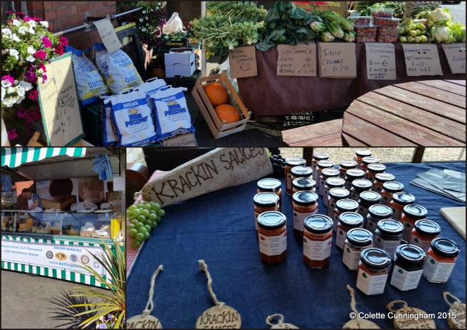 Finnegan's Farm, Bellingham Blue Cheese, Viv's Krackin' Sauces Finnegan's Farm, Bellingham Blue Cheese, Viv's Krackin' Sauces